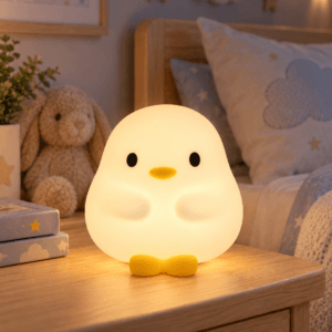 LUZ DE NOCHE SILICONA LED RECARGABLE (USB C) – PATITO